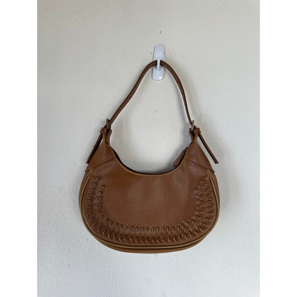 Vintage Y2K Brown Interlace Detail Mini Purse